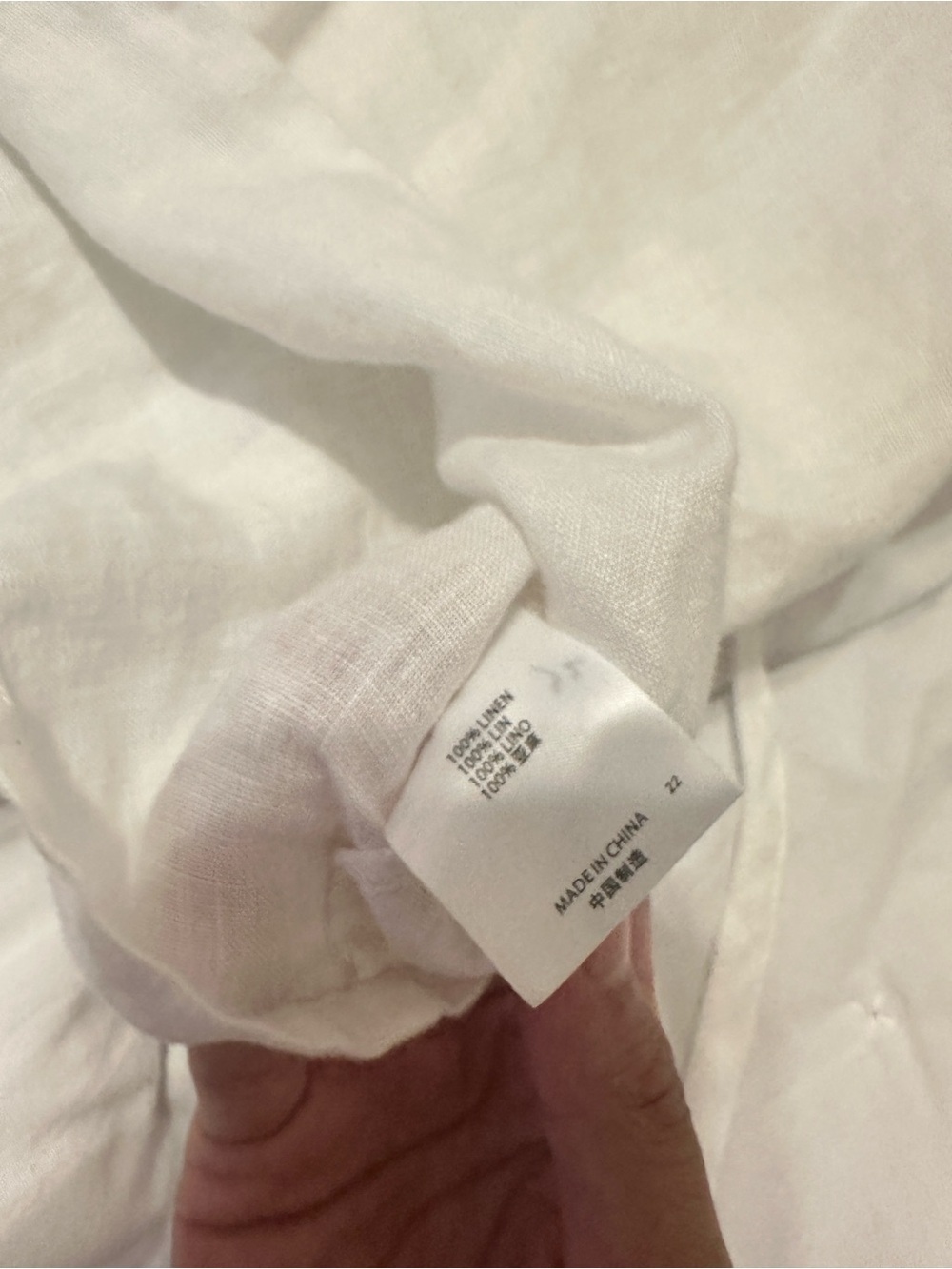 brandy melville white edith linen babydoll tank - Picture 6 of 7